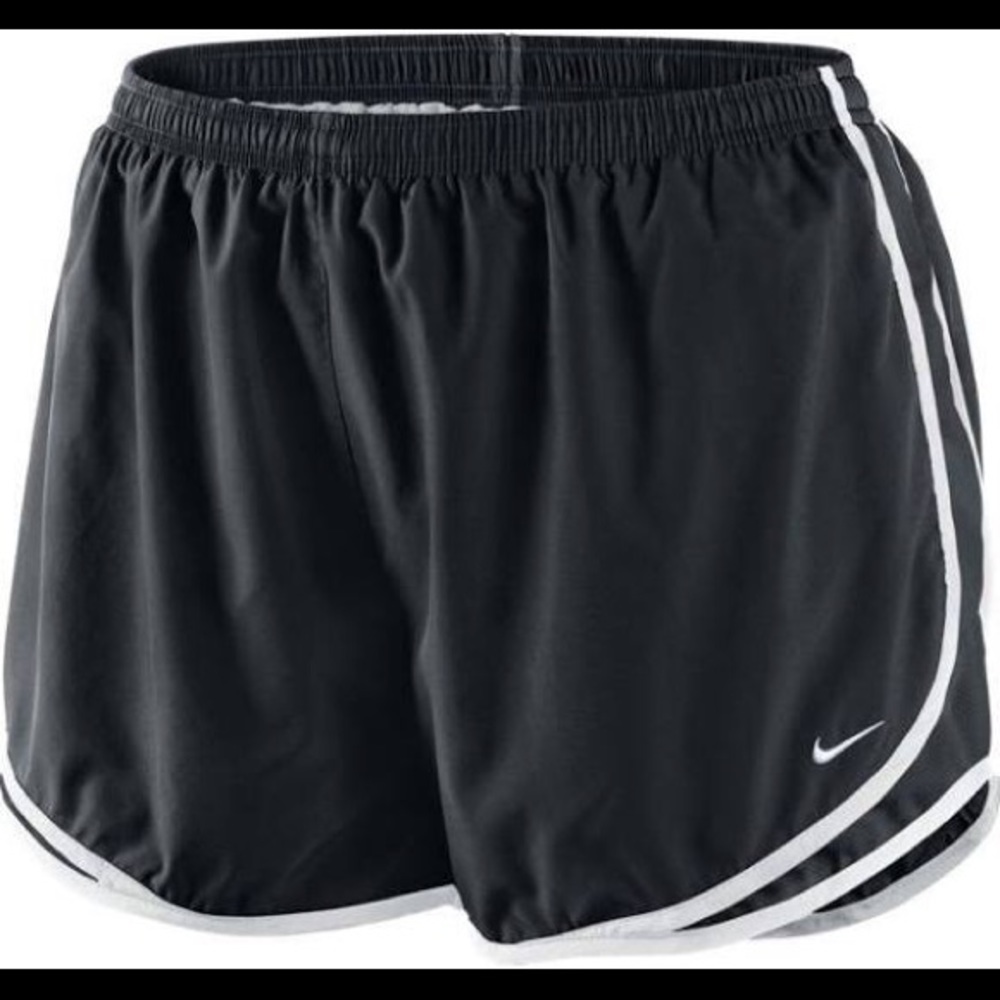 Black and white nike shorts